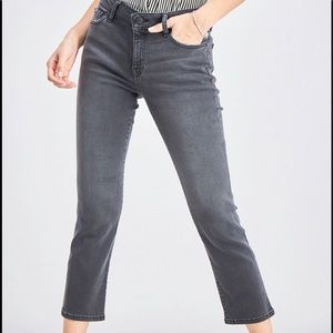 Warp + Weft Black Oakland Ankle Crop Jeans